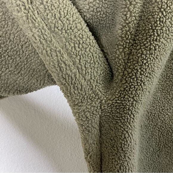 Entire Studios Sherpa Fluffy Green Sweatpants Wide Leg Womens Pant Size L - Picture 6 of 7